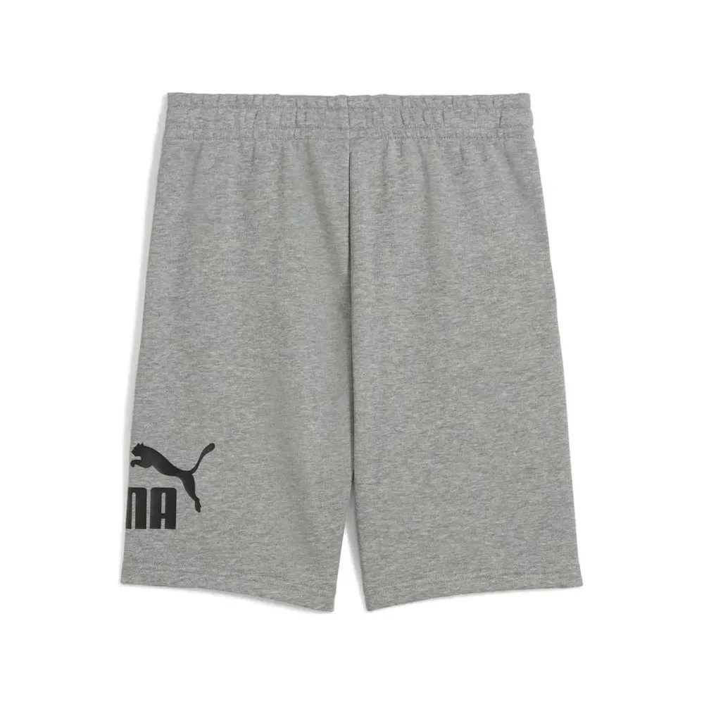Шорты спортивные детские с логотипом Ess No. 1 Logo Shorts TR B Puma, серый — фото 2