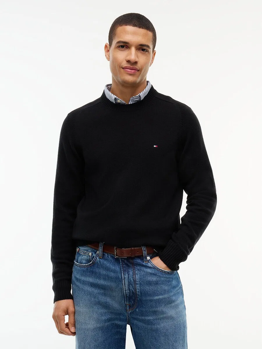 Свитер TOMMY HILFIGER черного цвета — фото 2