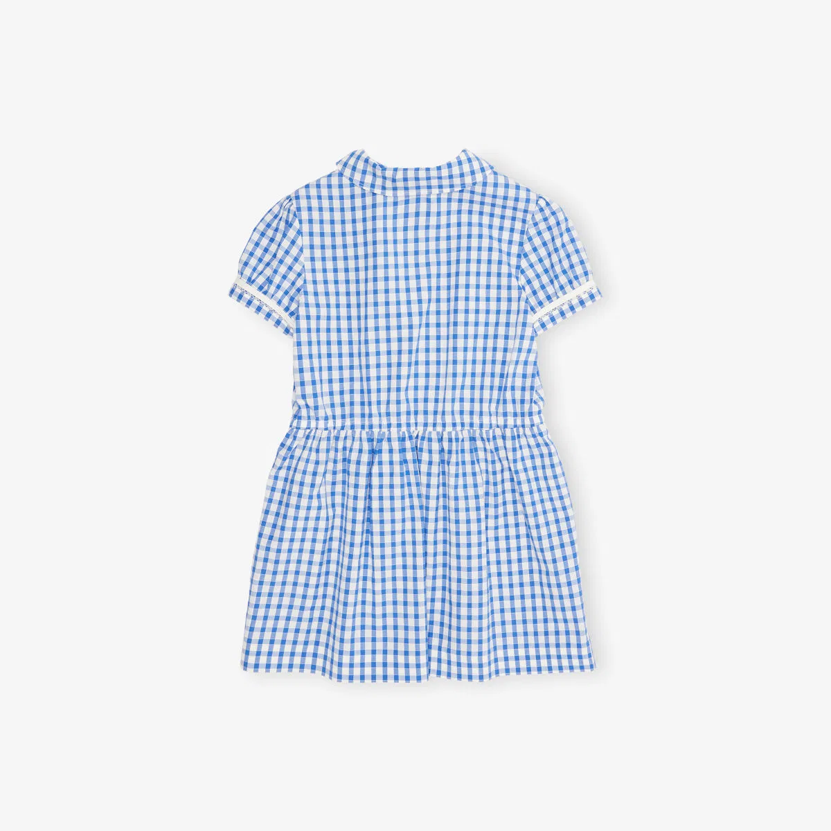 Хлопковое платье в клетку "Мистер Мен" для детей 4-6 лет Gucci, белый — фото 3
