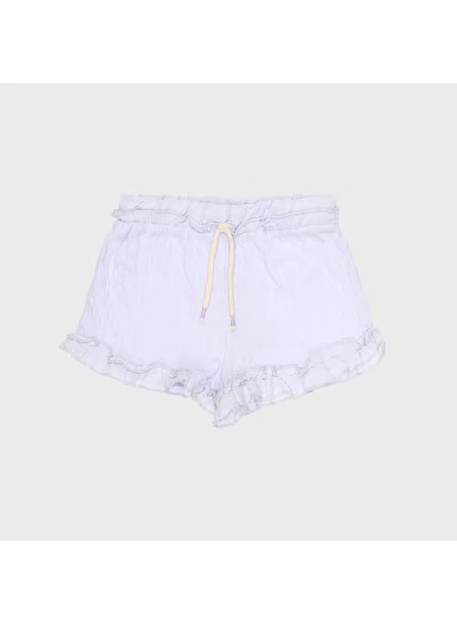 Шорты мягкие однотонные Zara, светло-фиолетовый — фото 2