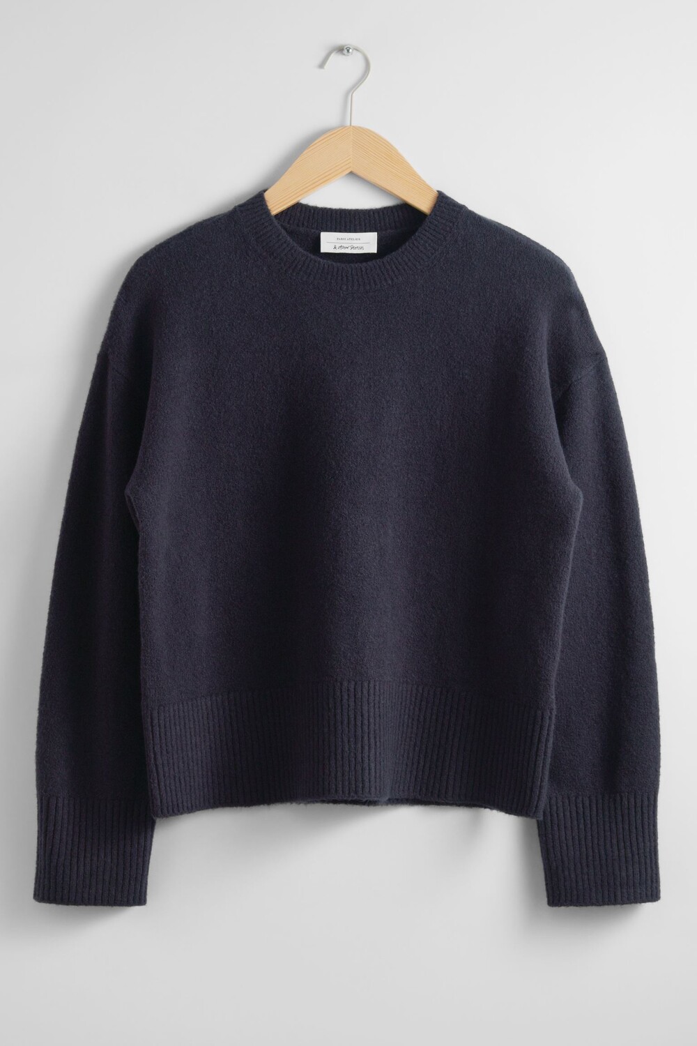 

Свитер & Other Stories Loose-fitting Knitted, темно-синий