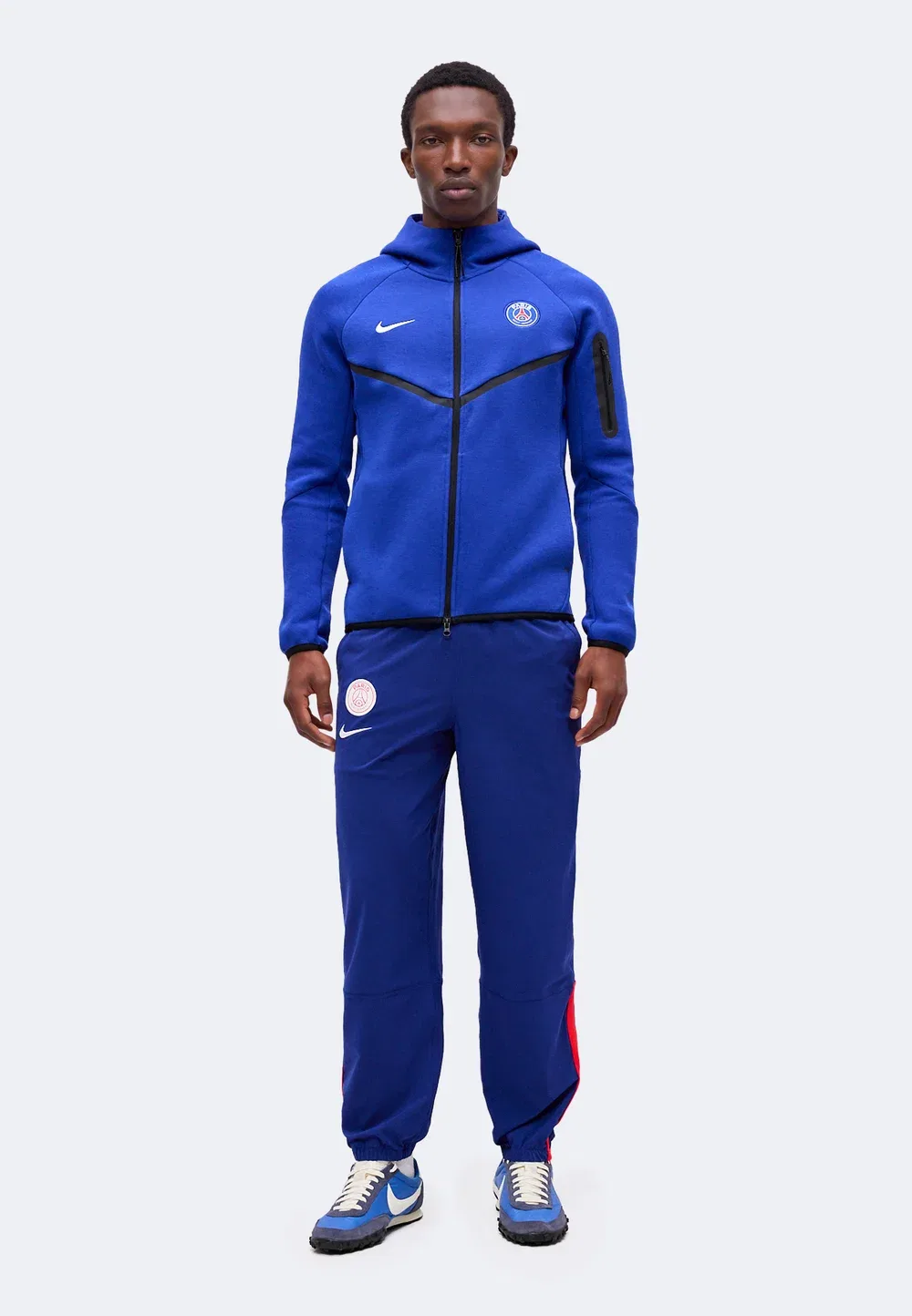 Толстовка PSG - тренировочная куртка Nike Performance, Old Royal/White — фото 2
