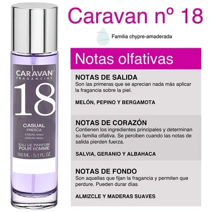 Парфюмерная вода CARAVAN FRAGANCIAS nº 18 Eau de Parfum Spray for Men 150ml