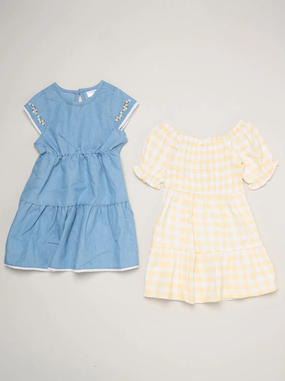 Платье Yellow Floral Print And Chambray Miss, желтый