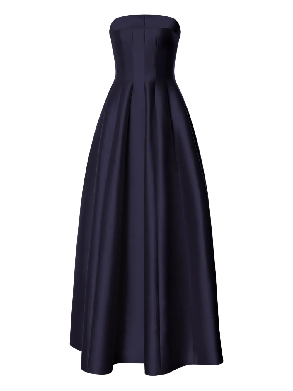 

Атласное платье из шелка Alberta Ferretti, синий