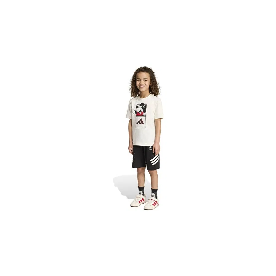 Детский спортивный комплект из футера с принтом Mickey Mouse adidas, Белый — фото 4