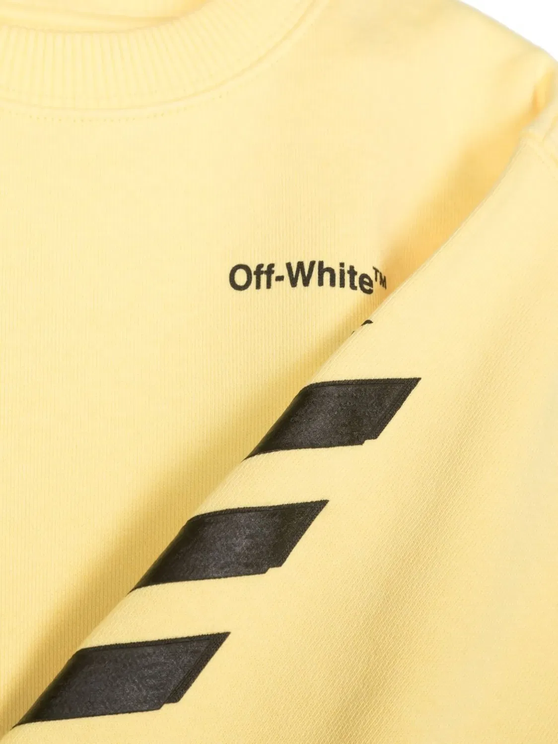 OFF-WHITE Детский свитшот желтый — фото 2