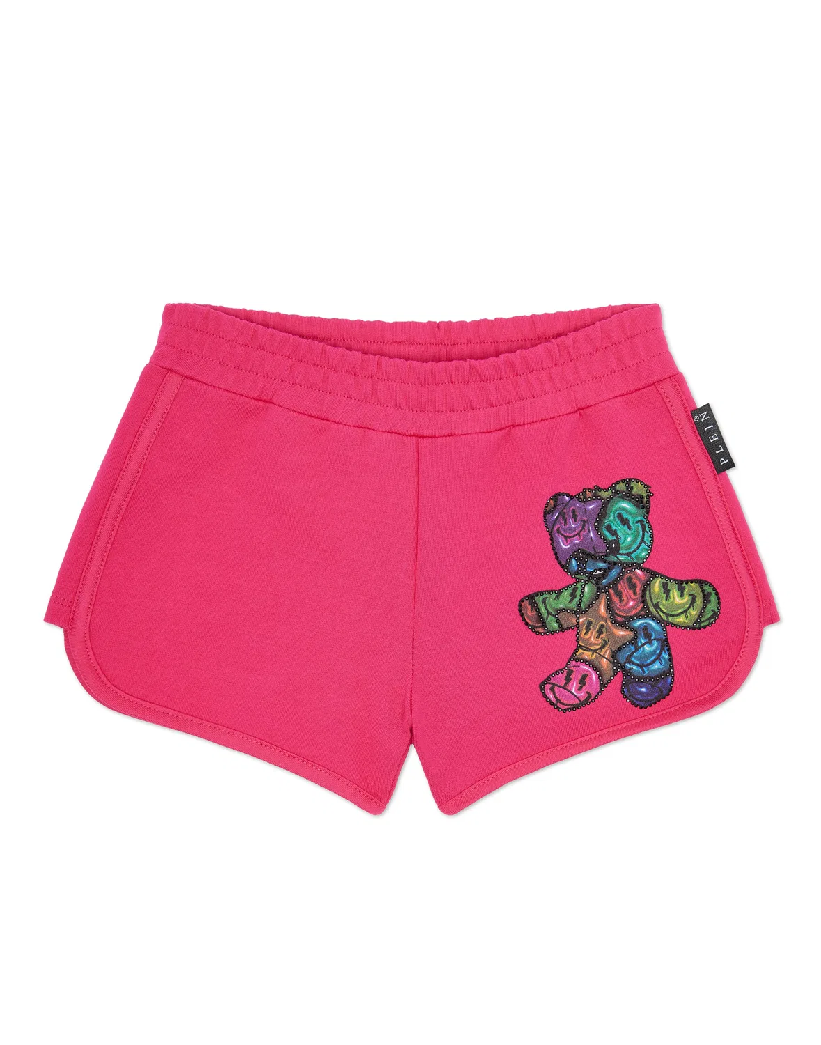 Детские спортивные шорты с принтом Teddy Bear PHILIPP PLEIN, Fuxia