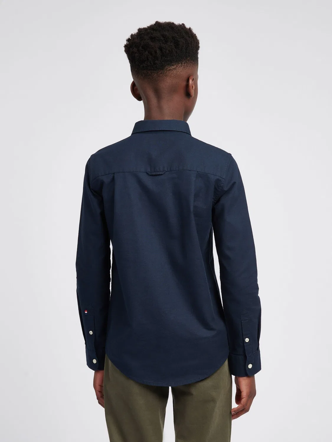 Рубашка Oxford, классическая U.S. Polo Assn, темно-синий — фото 4