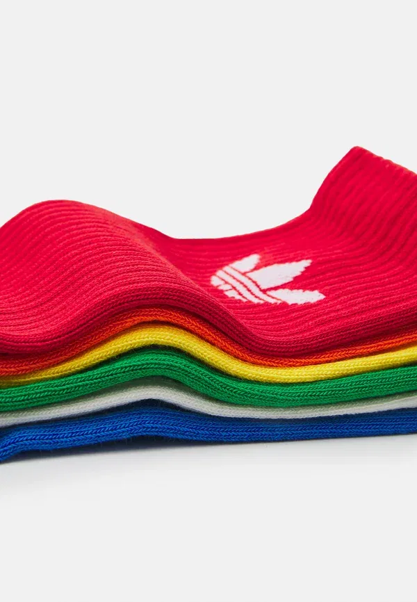 Комплект из 6 пар носков Crew унисекс Adidas Originals, белый/синий/зеленый — фото 2