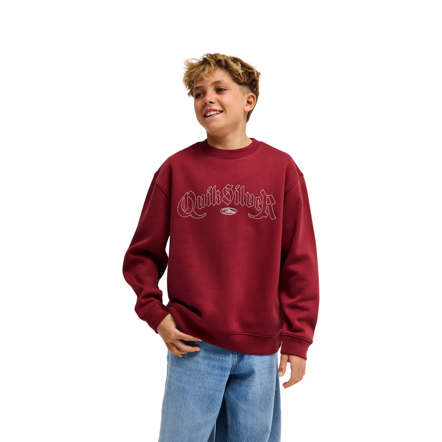 Детская худи для мальчиков оверсайз Quiksilver, Cherry Red