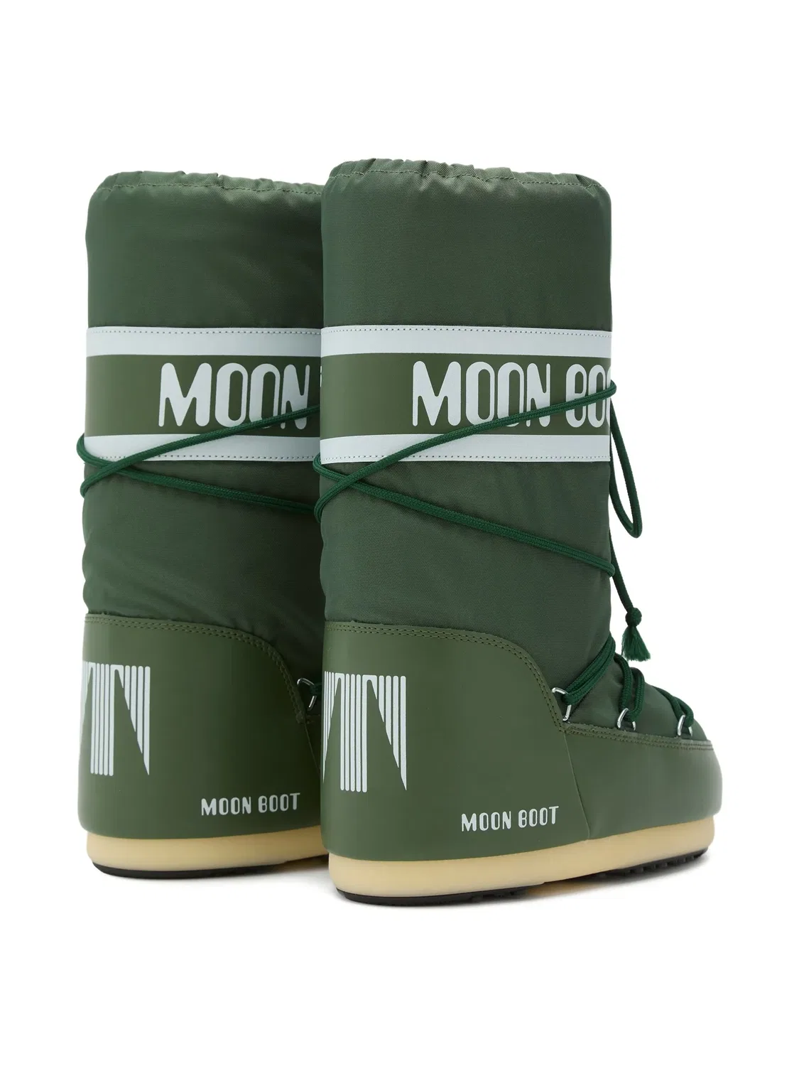 Ботинки на шнуровке, нейлоновые, зеленые Moon Boot, зеленый — фото 2