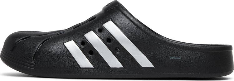 Сандалии Adidas Adilette Clog 'Black Silver', черный — фото 4
