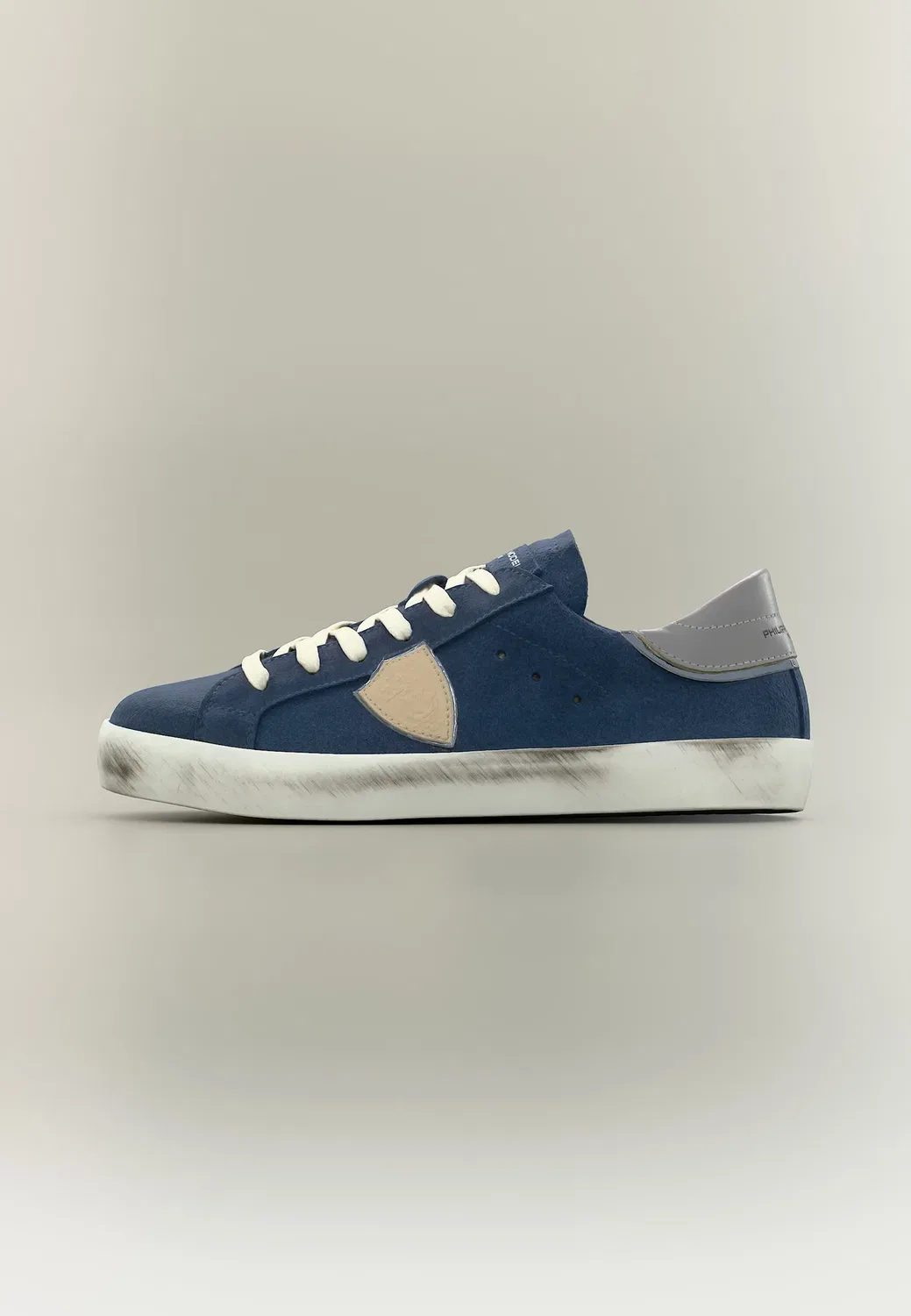 Унисекс - кроссовки Philippe Model, Dark Blue/Grey/Silver-Coloured/Sand