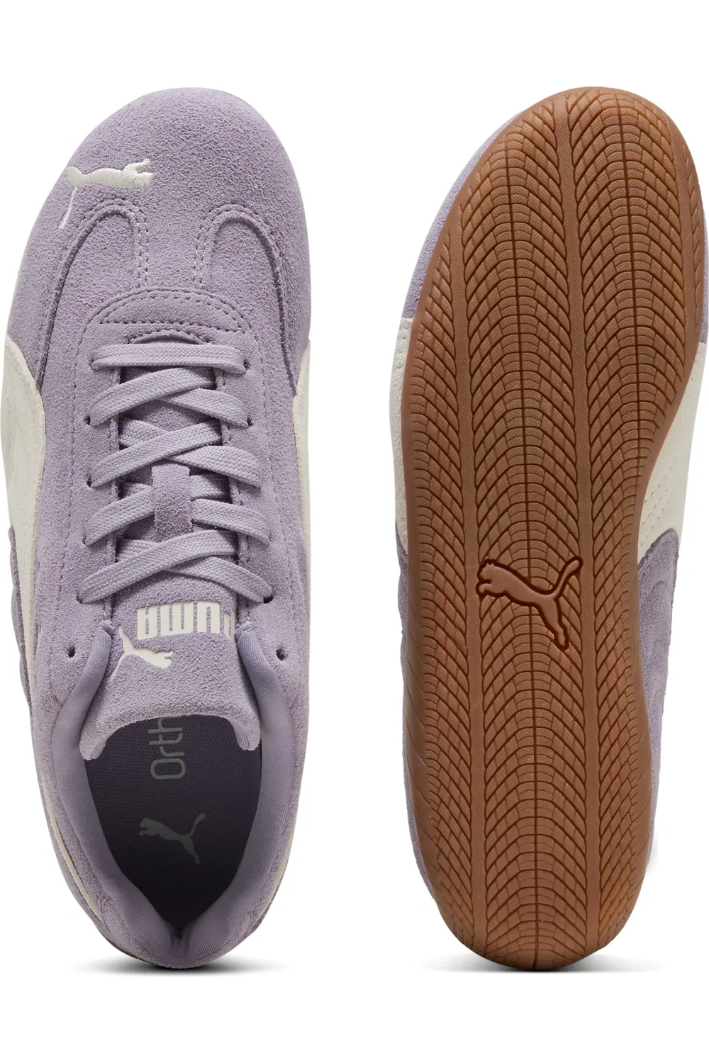 Детские кроссовки на шнуровке Speedcat OG PUMA, Lilac Luster-Vapor Gray — фото 4
