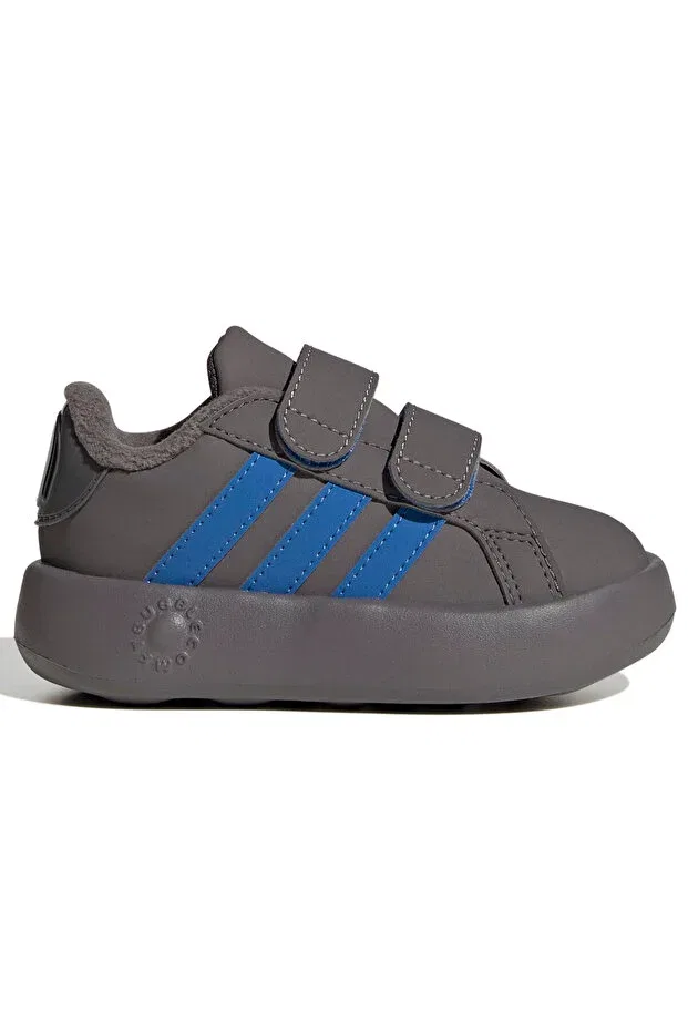 Детские кроссовки для девочек текстильные Grand Court Baloo Cf I Brown Sneakers Jr5632 Adidas, Brown