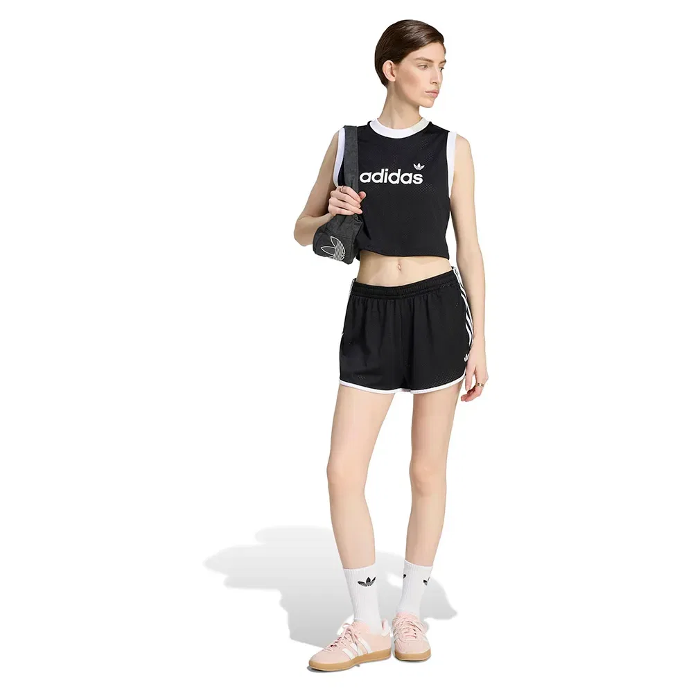 Шорты сетчатые Adidas Originals, черный — фото 4