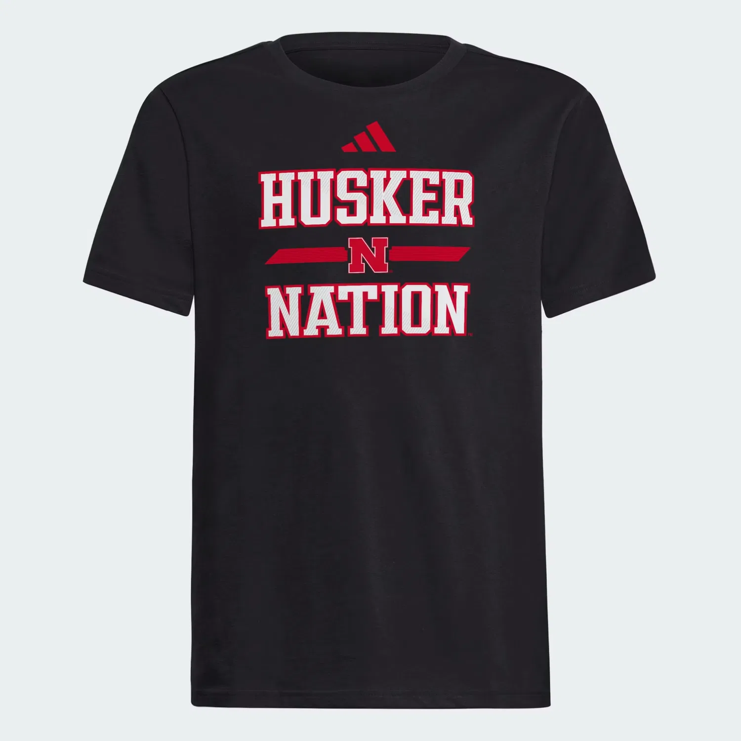 Детская футболка с графическим принтом Nebraska Cornhuskers Fresh Adidas Sportswear, черный/мультиколор