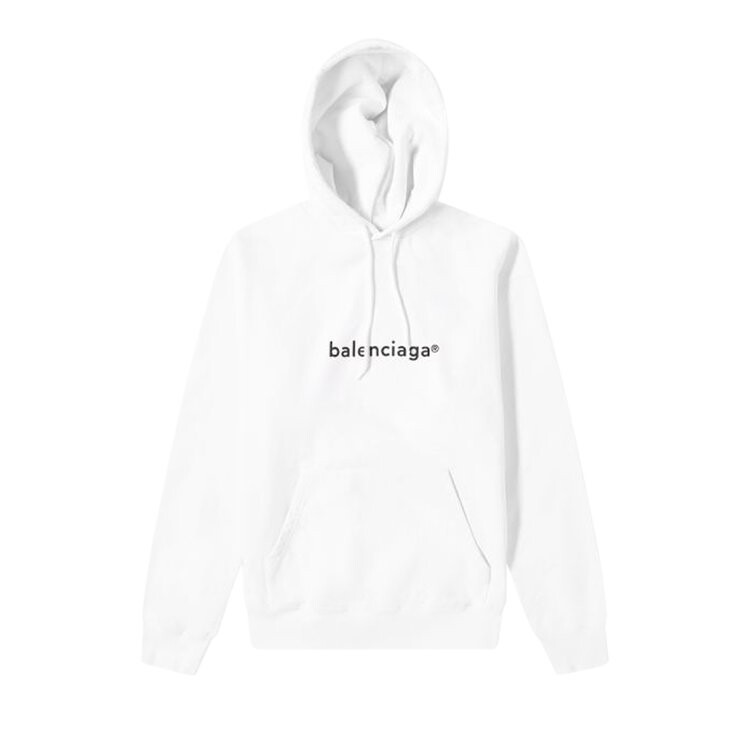 

Худи Balenciaga New Copyright Medium Fit Hoodie 'White', белый