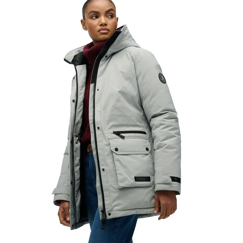 Куртка утепленная City Padded Superdry, серый — фото 4