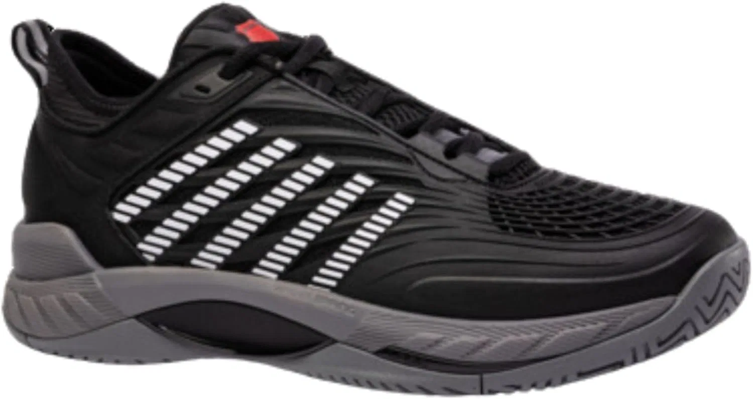 Мужские теннисные кроссовки K-Swiss Hypercourt Supreme 2, Black, Steel Grey, Fire Red — фото 2
