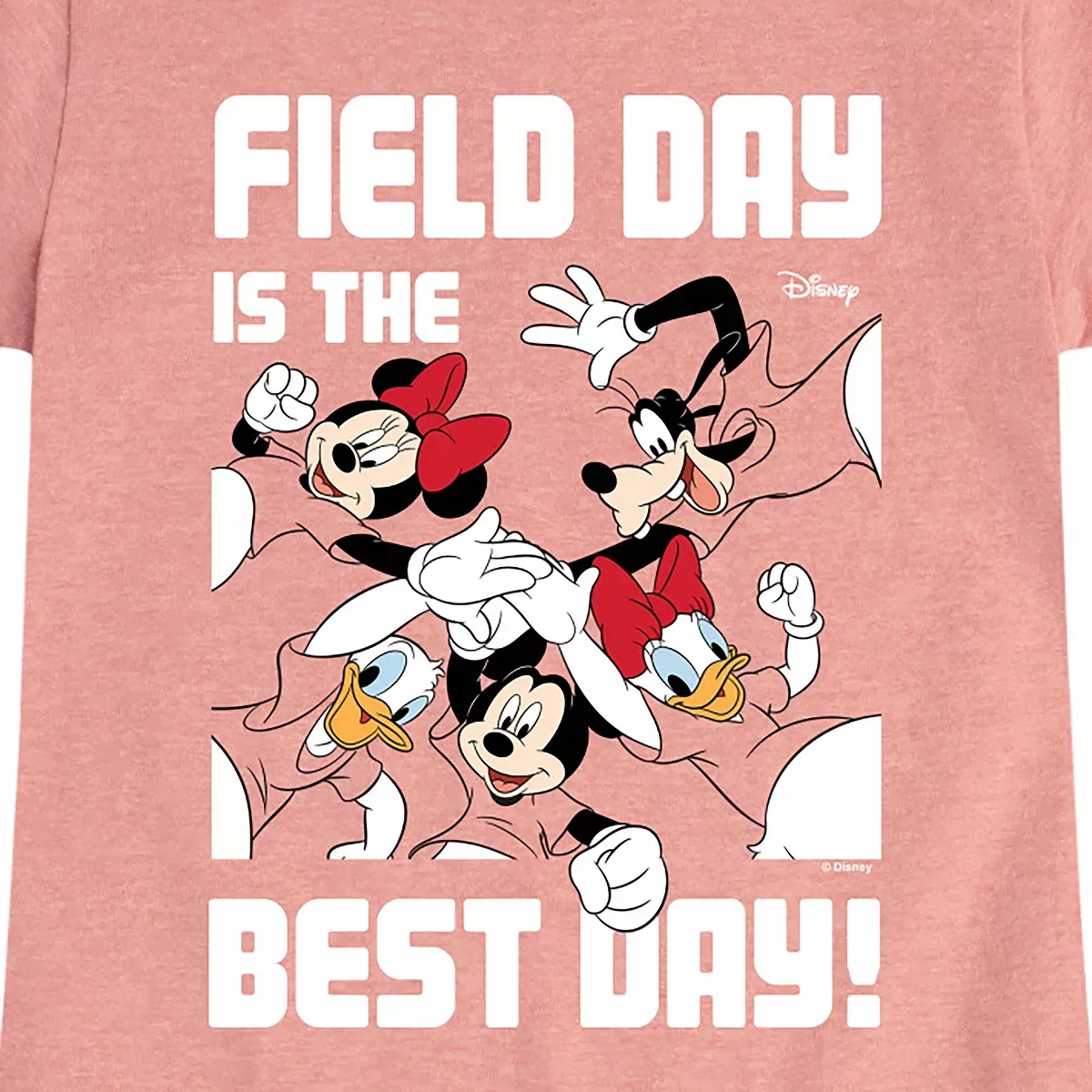 Детская футболка для девочек с принтом Field Day Best Day Disney, Бирюзовый — фото 2
