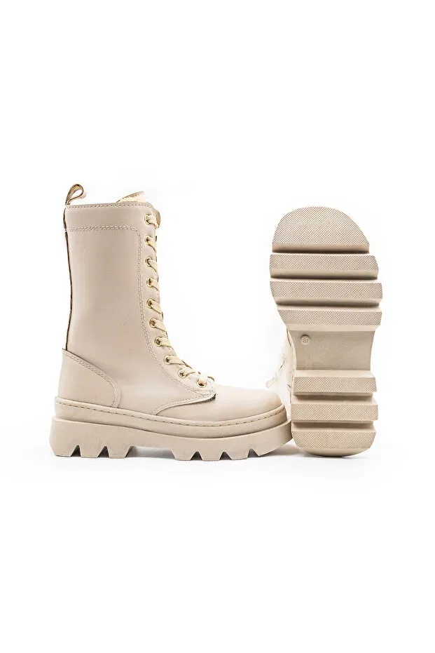 Детские ботинки для девочек водонепроницаемые Lucky Collection, Beige — фото 3