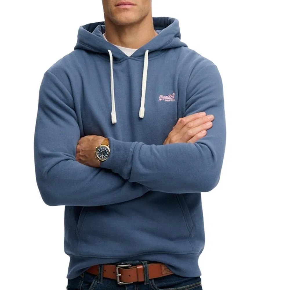 Мужское худи с капюшоном Essentials Superdry, Blau — фото 2