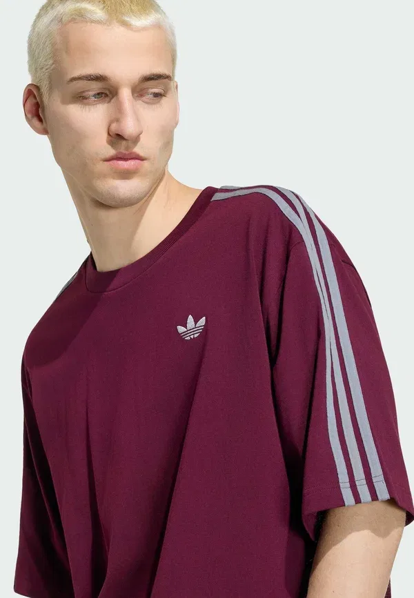 Футболка 3S - футболка с принтом Adidas Originals, бордовый — фото 3