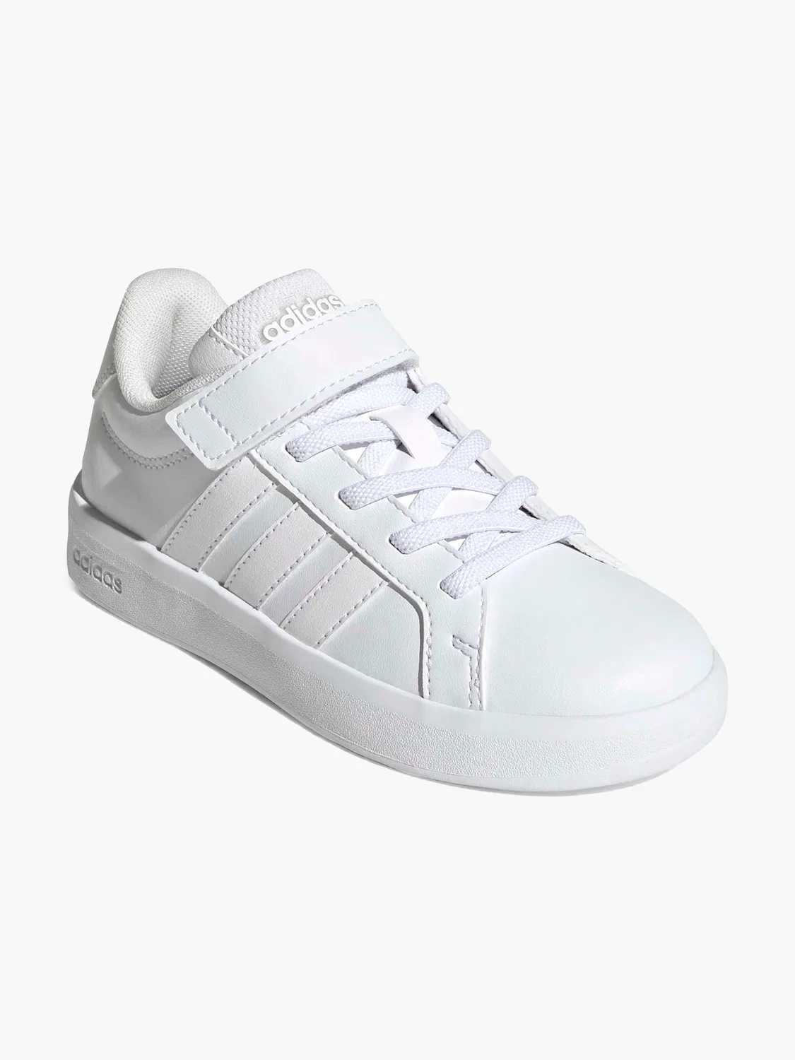 Детские кроссовки на липучках Adidas Grand Court 3.0 EL C, белый — фото 2