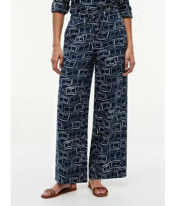 Женские брюки из льна Relaxed Fit Tommy Hilfiger, Blu Marino