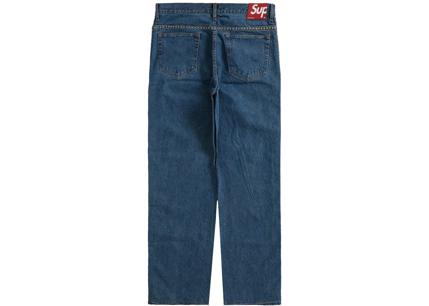 Мужские джинсы с шипами Supreme B.B. Simon Studded Regular Jean, Blue — фото 2