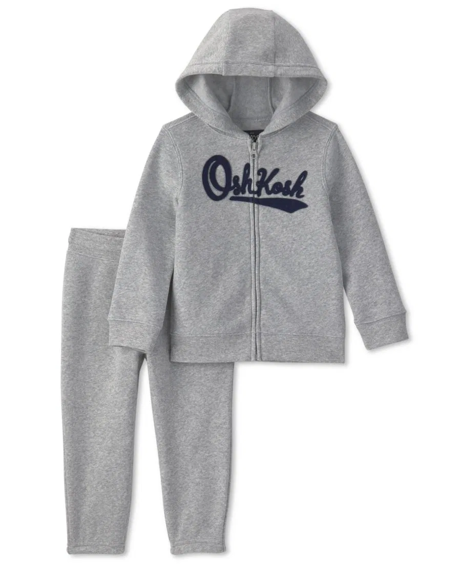 Комплект из худи и брюк OshKosh Logo Fleece Osh Kosh, Gray