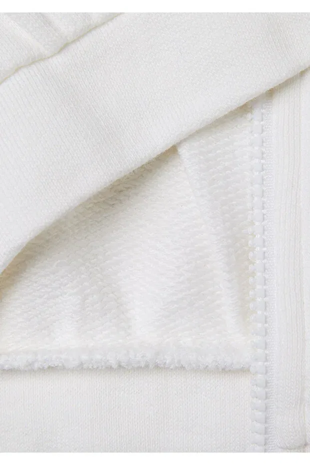 Детские свитшот для девочек с вышивкой United Colors Of Benetton, White — фото 3
