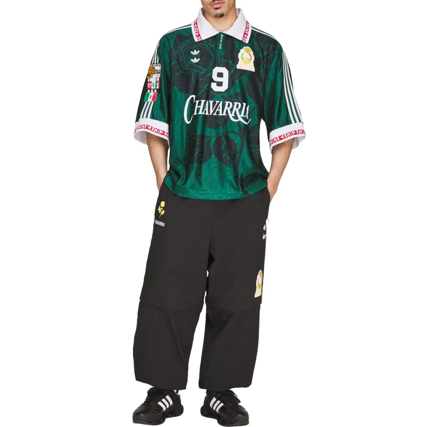Мужская футболка с принтом Adidas x Chavarria Jersey, зеленый — фото 4