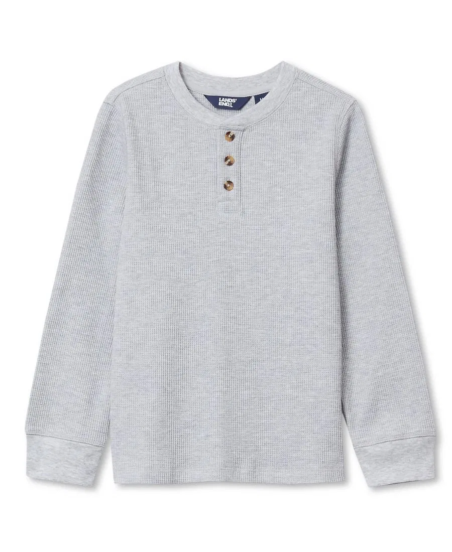 Термобелье лонгслив с длинным рукавом Lands' End, Gray Heather
