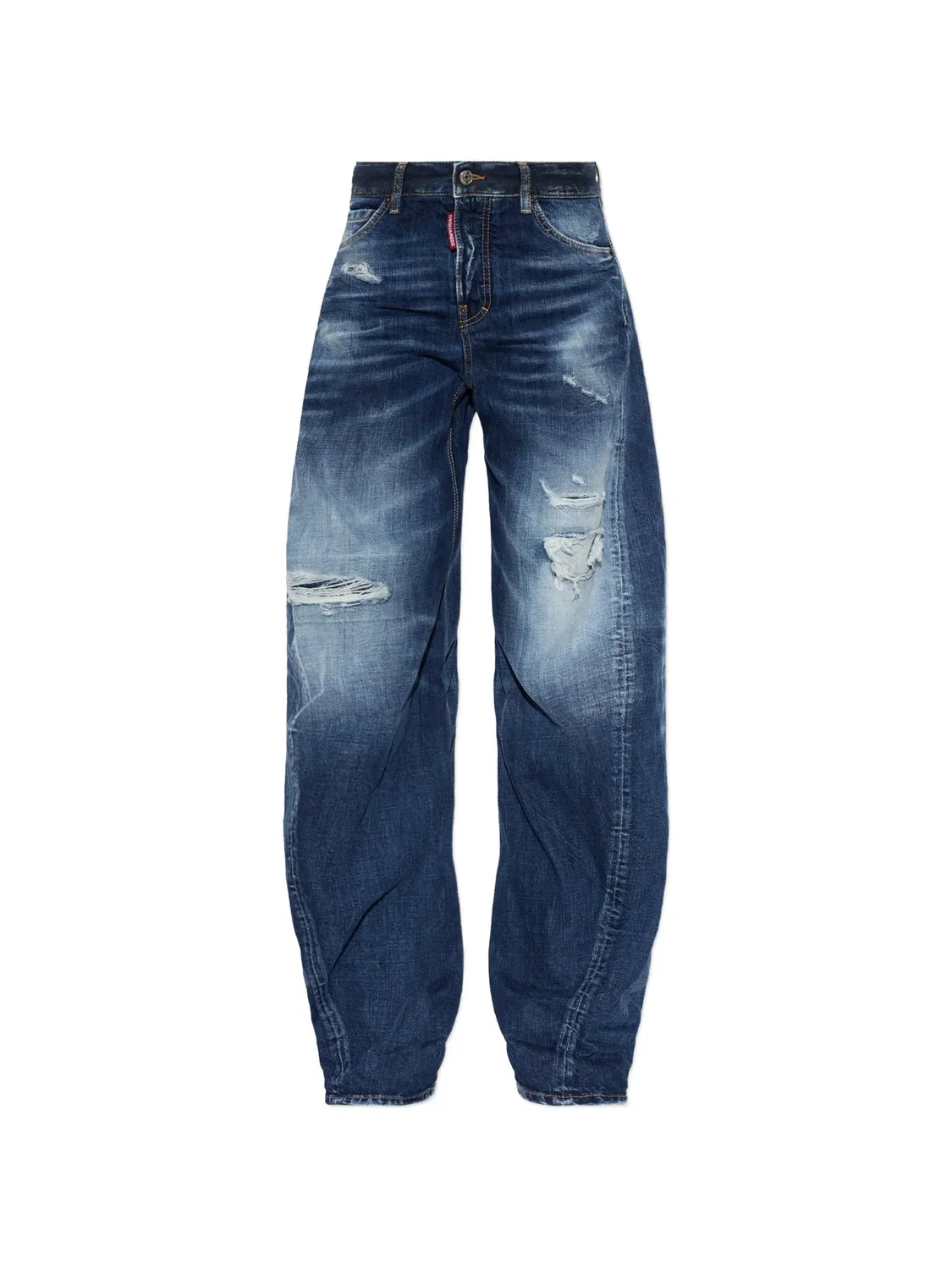 Широкие джинсы Twst DSQUARED2, синий