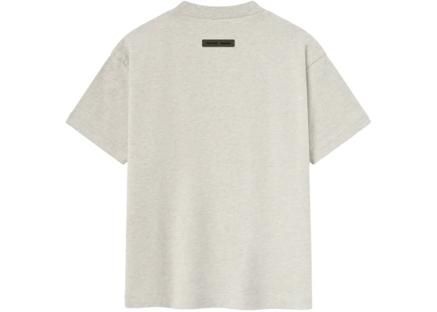 Детская футболка с принтом Essentials Tee Fear of God, Heather Stone — фото 2