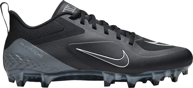 

Бутсы Nike Alpha Huarache 8 Pro 'Black Light Smoke Grey', черный