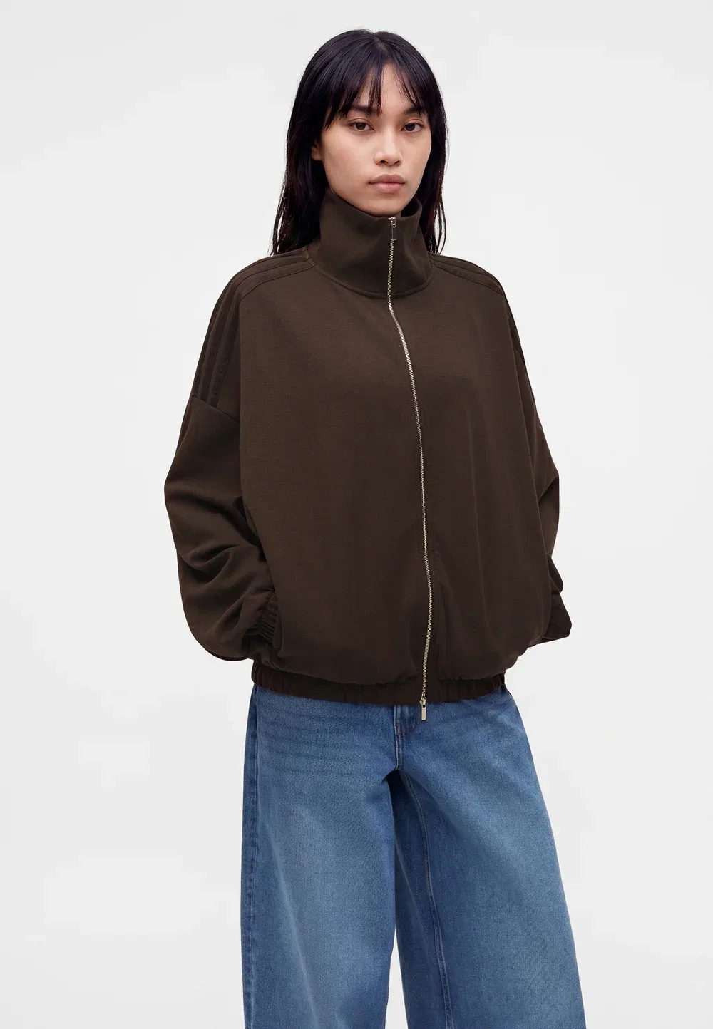 Толстовка на молнии Adidas Originals, Aurora Coffee — фото 4