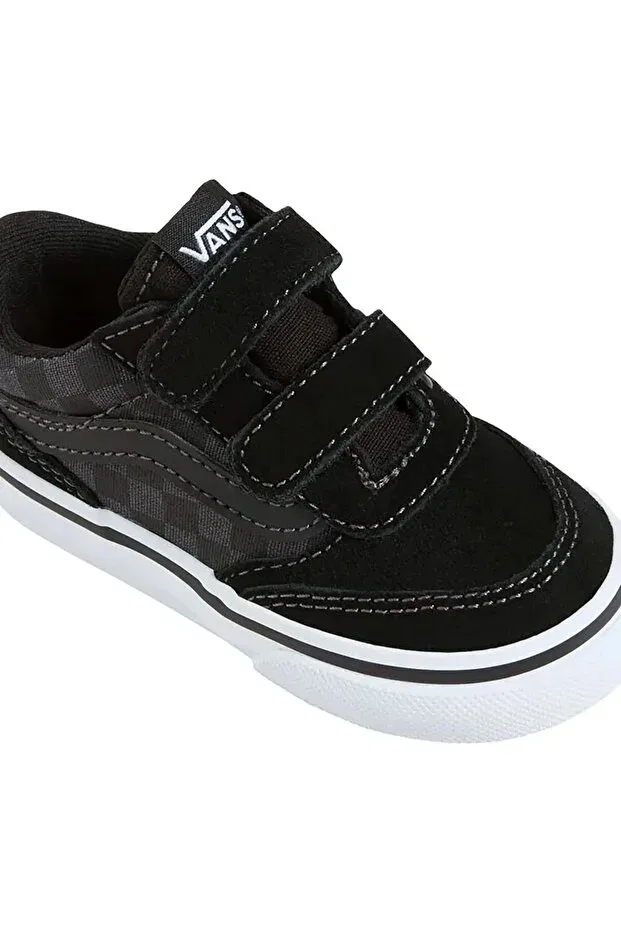 Детские кеды для мальчиков с принтом Brooklyn LS Vans, Black