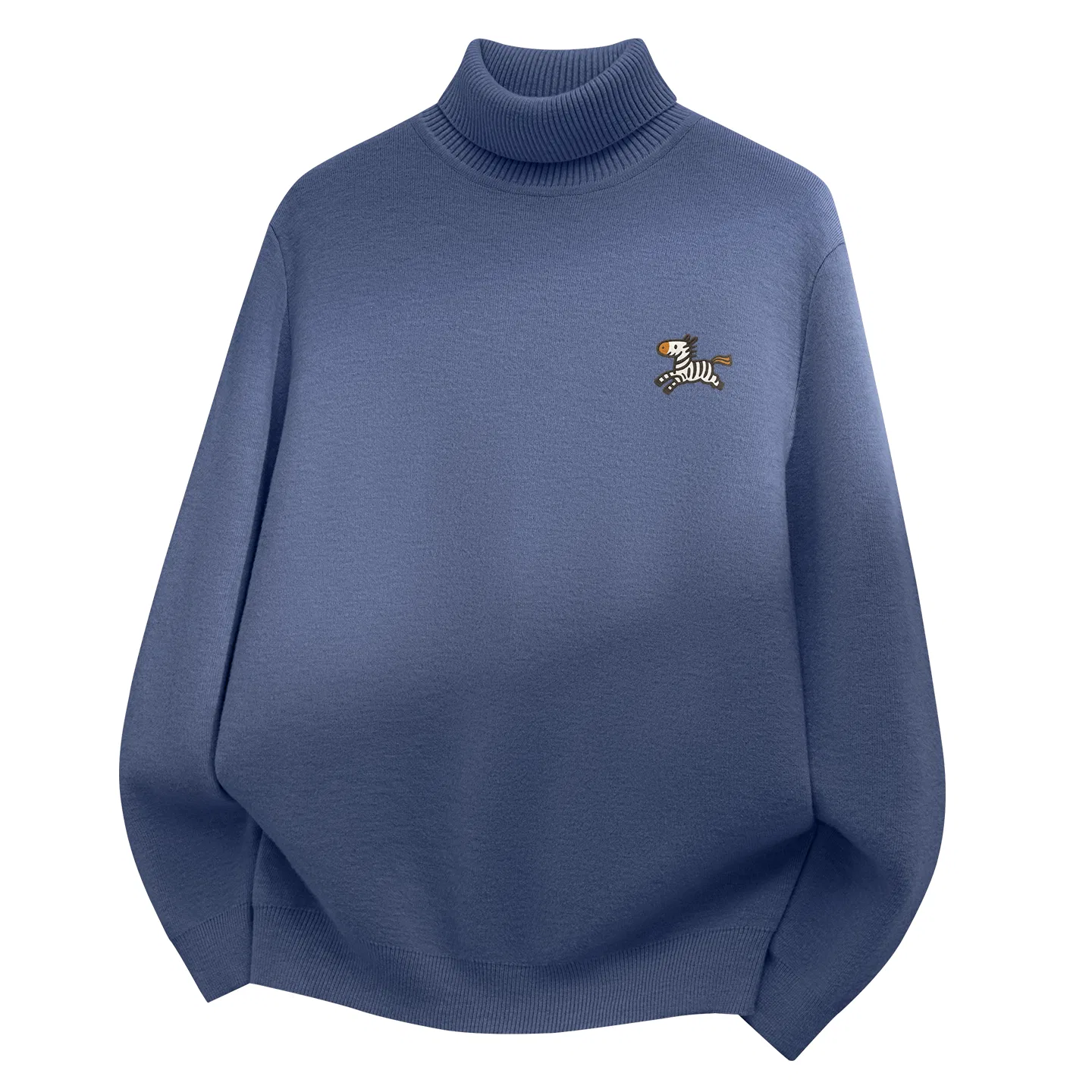 Детский свитер с принтом MINISO, Haze Blue (Ma Zebra Journal Chest Logo)