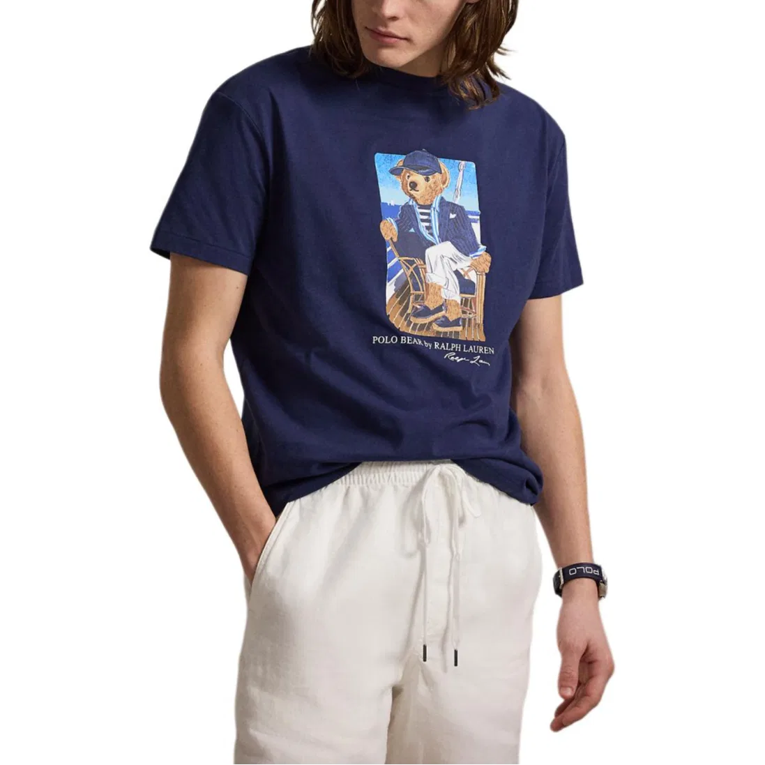 Мужская футболка с круглым вырезом Polo Ralph Lauren, Dark Blue — фото 3