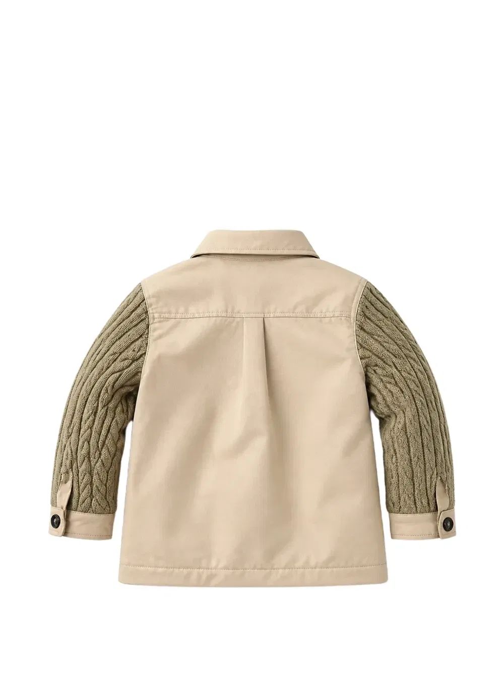 Жакет с косами и вставками FENDI KIDS, бежевый — фото 2