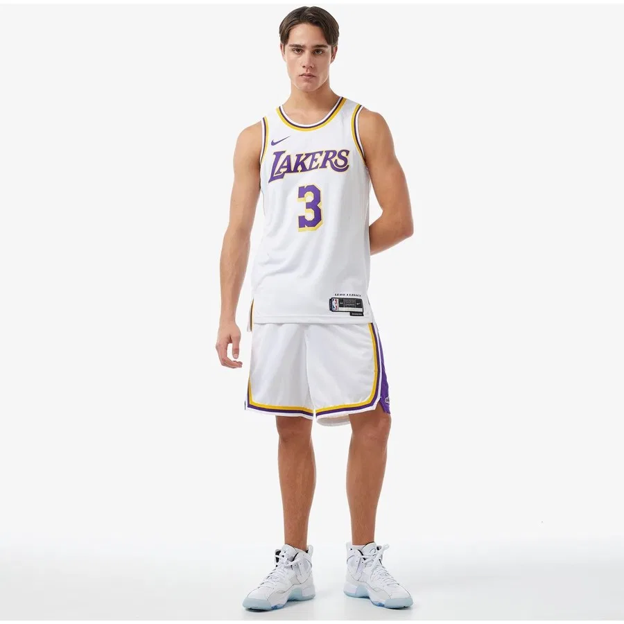 Футболка Nike с принтом Los Angeles Lakers Association, Белый — фото 2