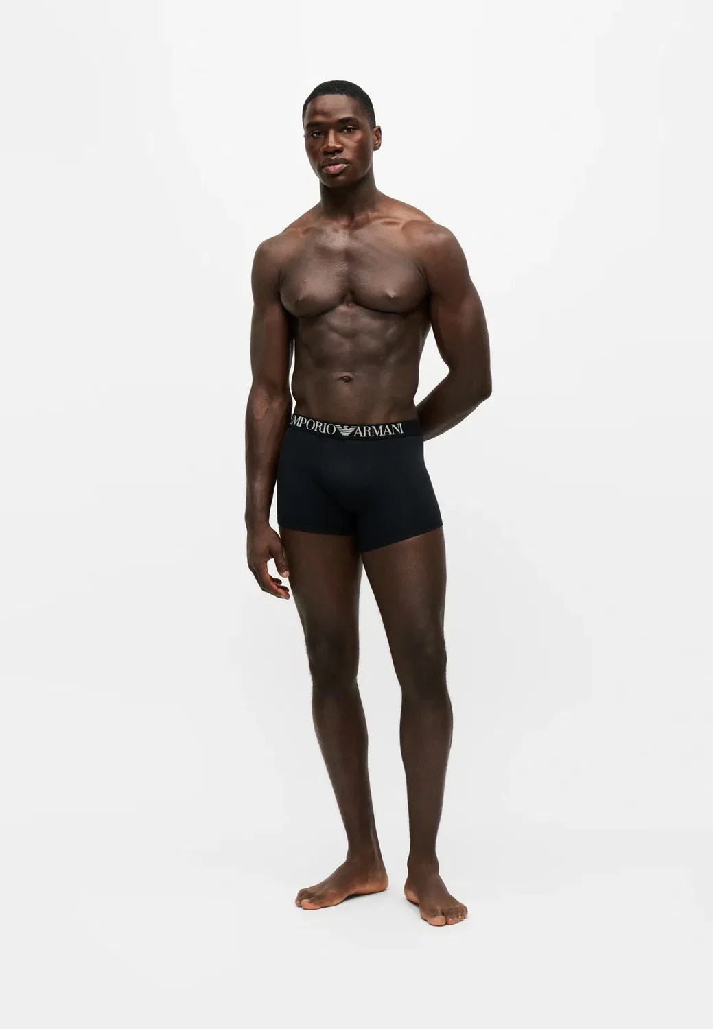 2 шт. - плавки Emporio Armani, Grey Melange/Black