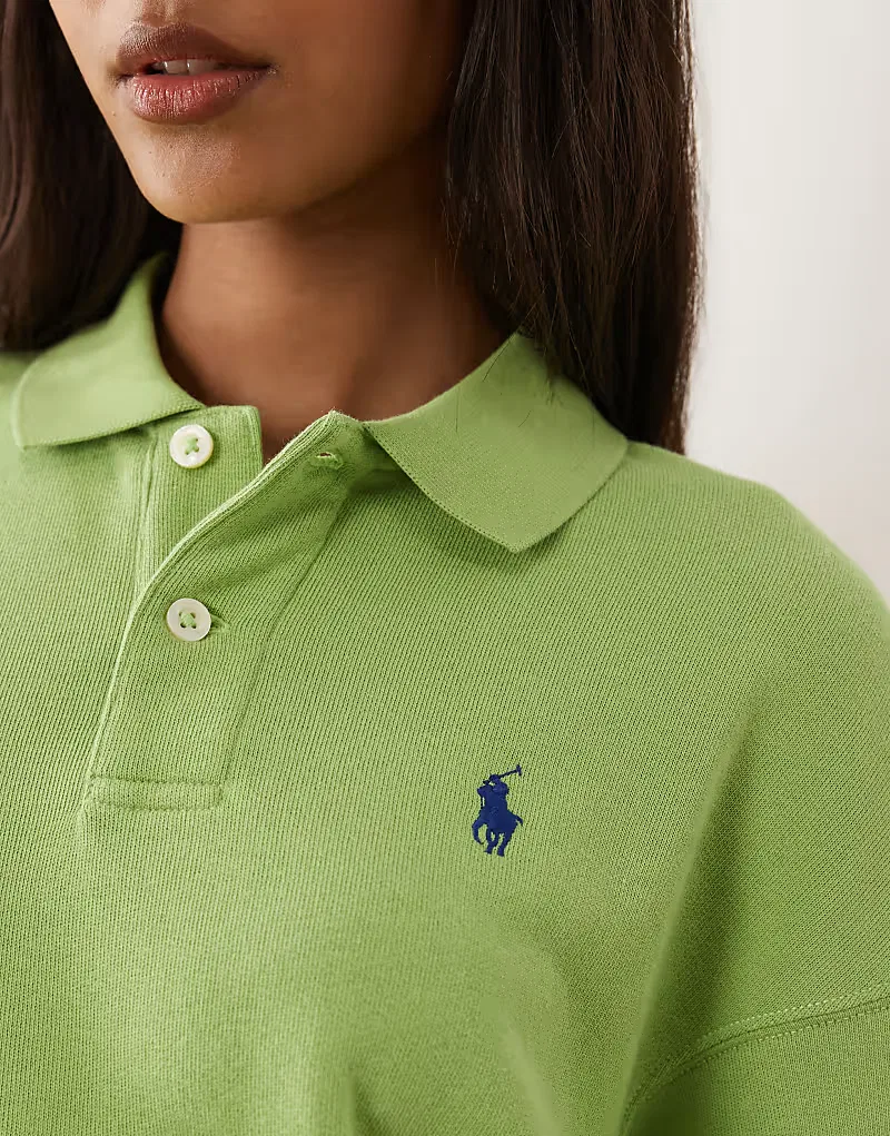 Вязаная толстовка Polo Ralph Lauren, зеленый — фото 4