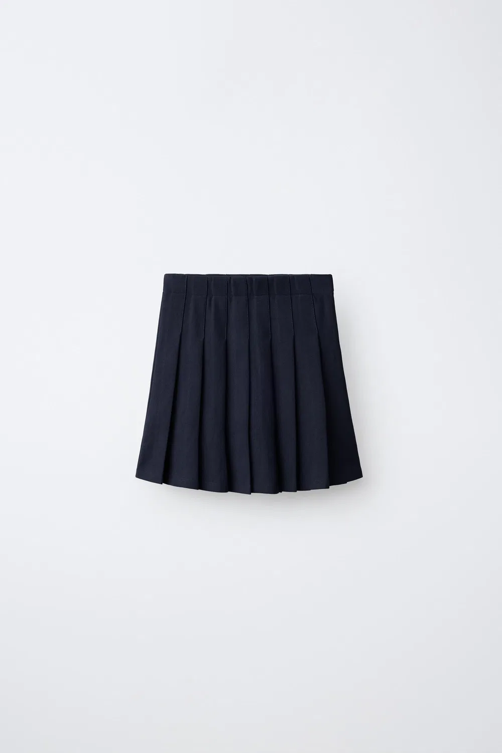 Простая юбка со складками-плиссе ZARA, Blue
