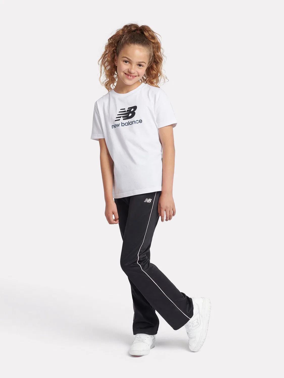 Футболка New Balance Stacked Logo, белый — фото 2