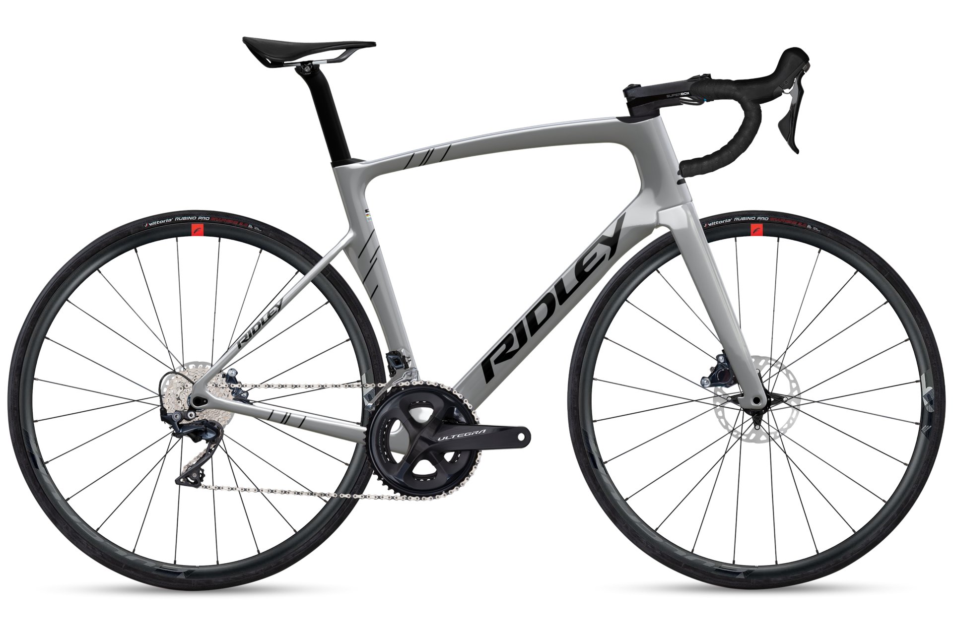 

Шоссейный велосипед Ridley Noah disc - ultegra - 28 дюймов - diamant, grau | battle ship grey(467)/ black(d8)
